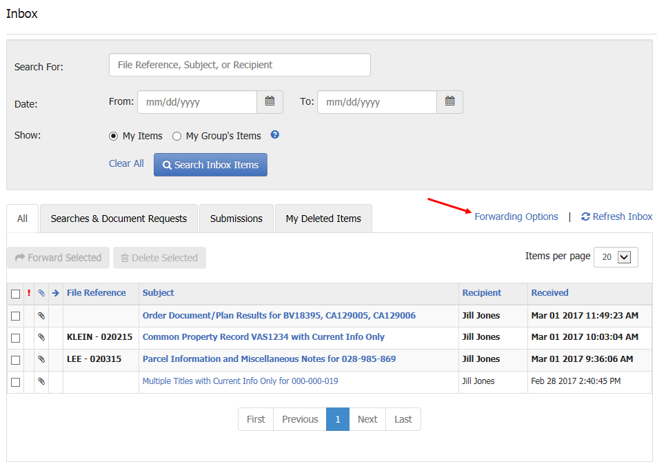 01 - Forwarding Options