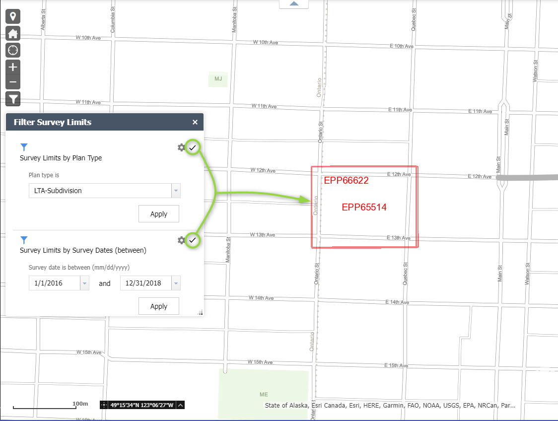 Filtering both plan type and date