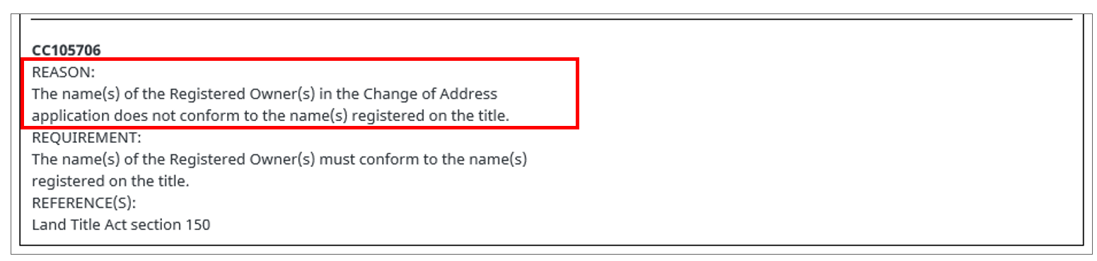Notice Declining to Register 1