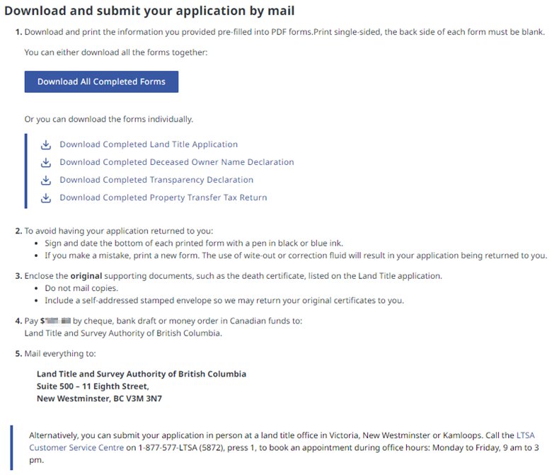 Download the applications for mail or in person applications