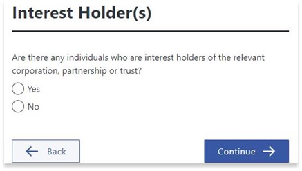Interest Holder(s)