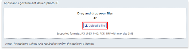 Upload a file