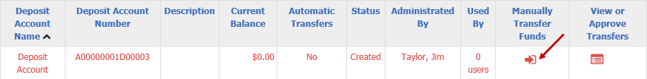 Manually Transfer Funds icon
