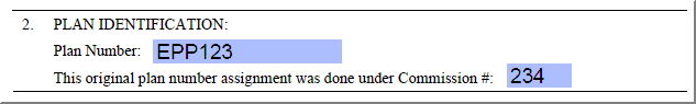 Example Plan Number