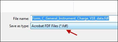 Save As Acrobat FDF File