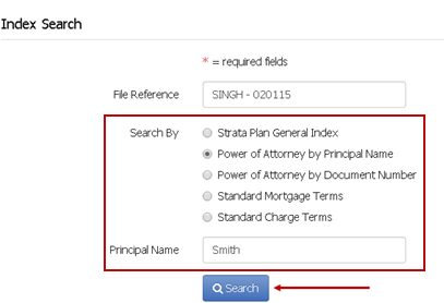Power of Attorney by Principal Name