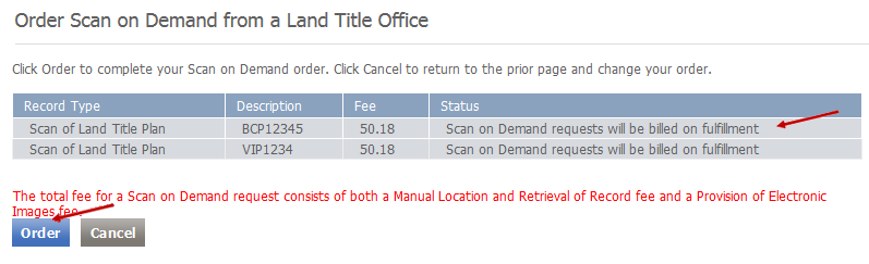 Scan on Demand from Land Title Office