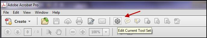 Acrobat 11 Customize Quick Tools