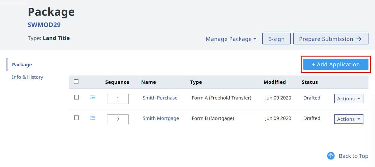 Add Application addapplication