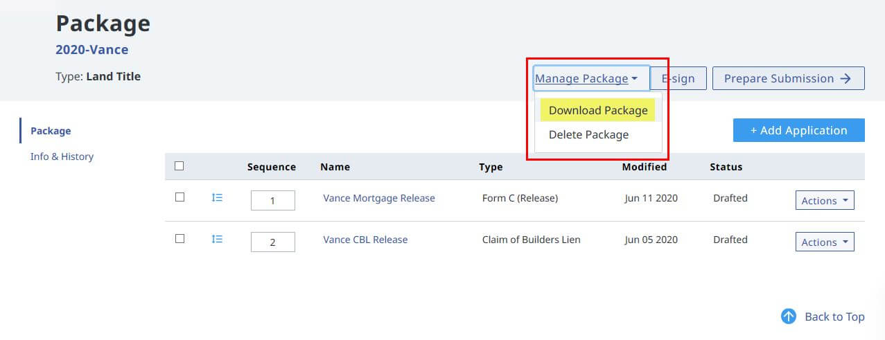 Download Package downloadpackage