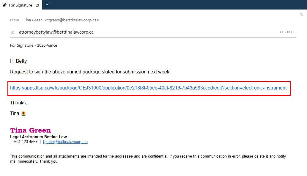 E-sign Email esignemail
