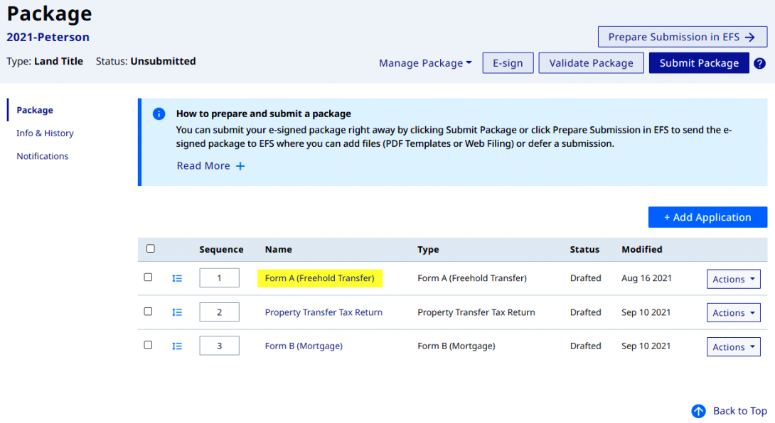 Edit A Form Within A Package | LTSA Help