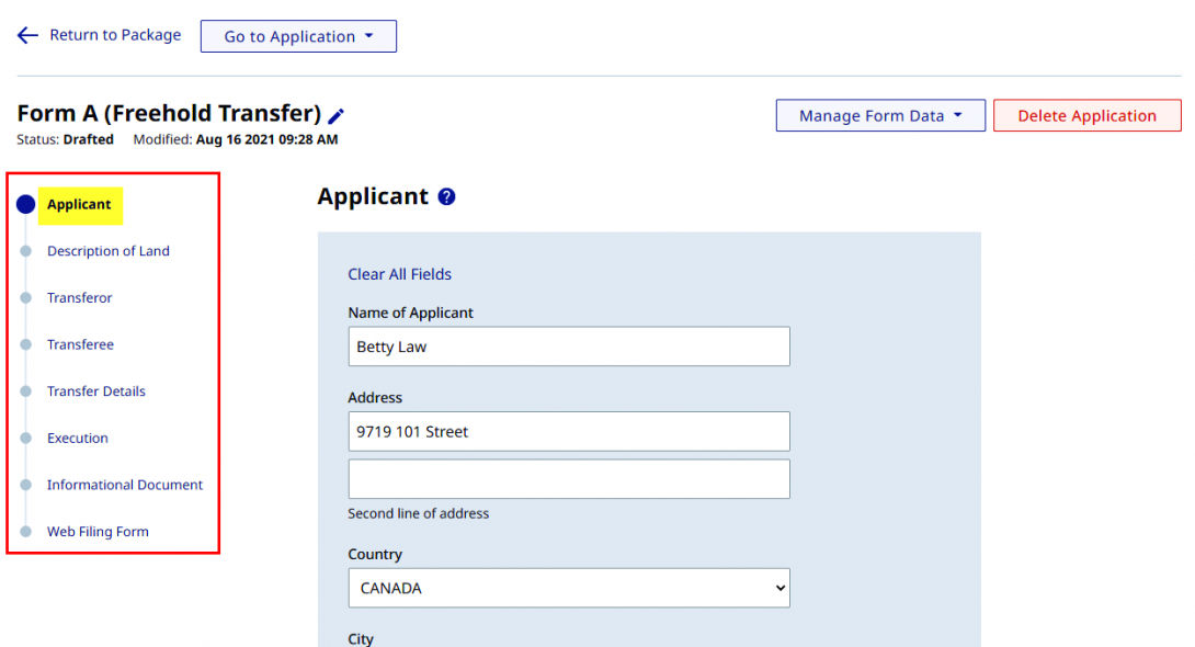 Edit A Form Within A Package | LTSA Help