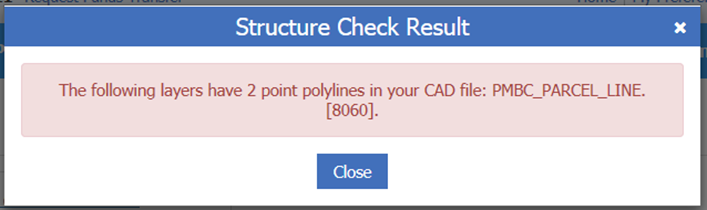 Two point polylines validation check