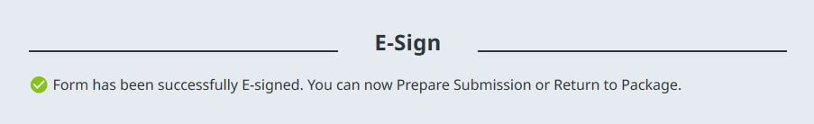 E-sign Confirmation esignconfirmation