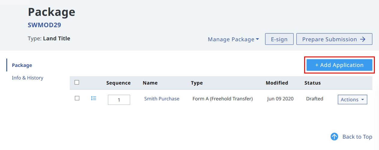 Application for Template apptemplate