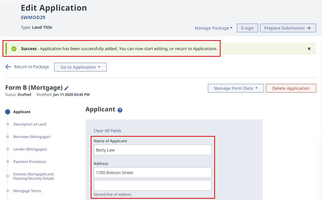 New LT Form newlto