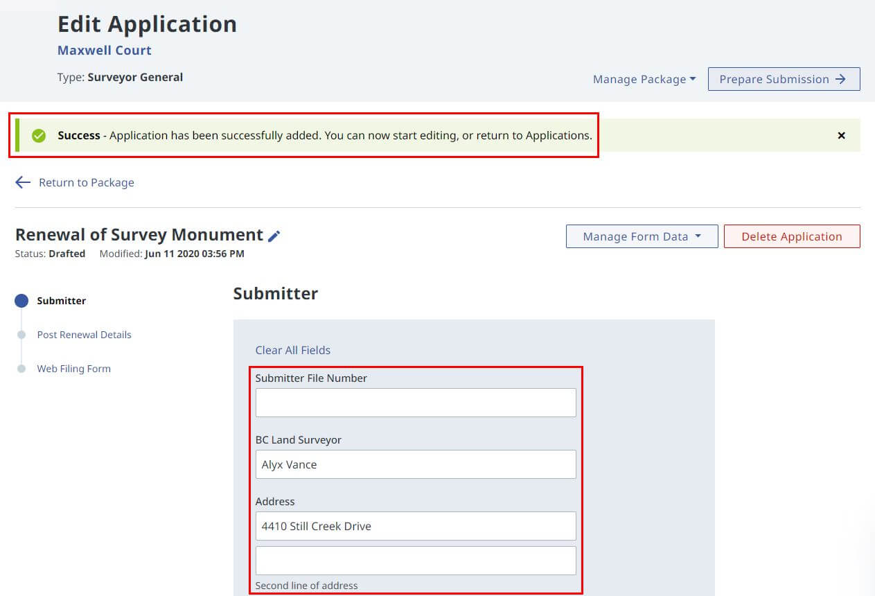 New SG Form newsgform